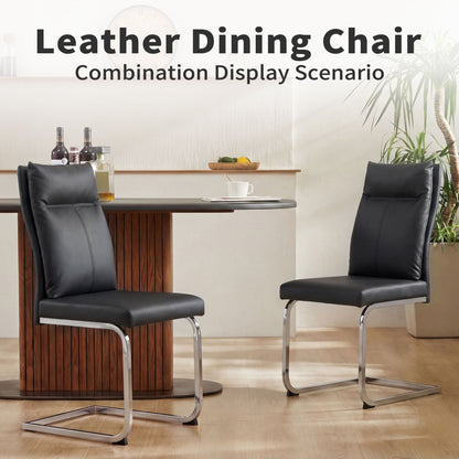 Modern Dining Chair SetWith Soft Cushion Backrest (2 Pieces)