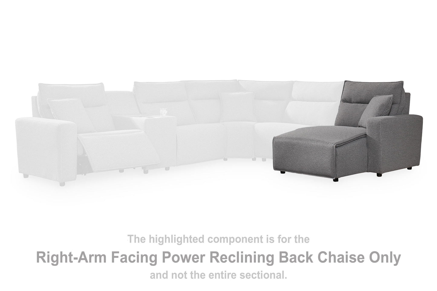 Modmax II - RAF Press Back Power Chaise - Salt And Pepper