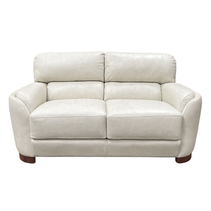 Edrice - Loveseat - Ice Gray Top Grain Leather
