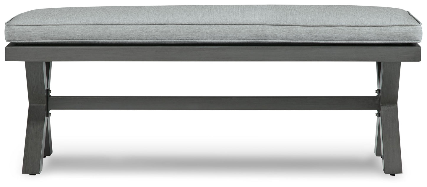 Elite Park - Bench With Cushion - Gray