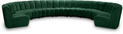 Infinity - 9 Piece Velvet Modular Sectional