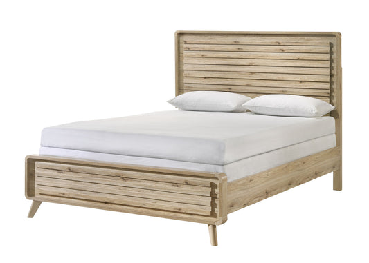 Dawson - Queen 5 Piece Bedroom Set - Light Brown