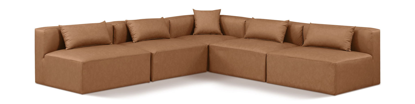 Cube - 5 Piece Modular Corner Armless Sectional