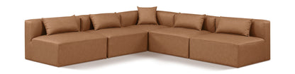 Cube - 5 Piece Modular Corner Armless Sectional
