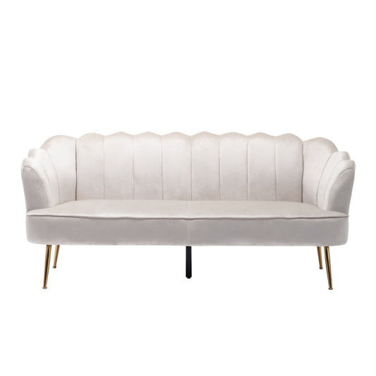 Modern Glam 3 Seater Sofa With Texture