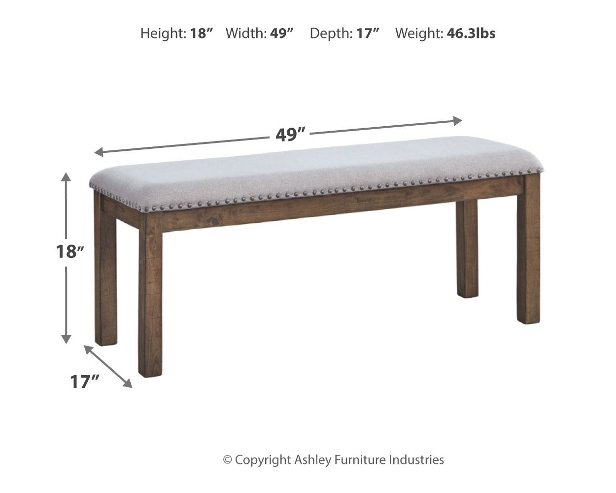 Moriville - Upholstered Bench - Beige