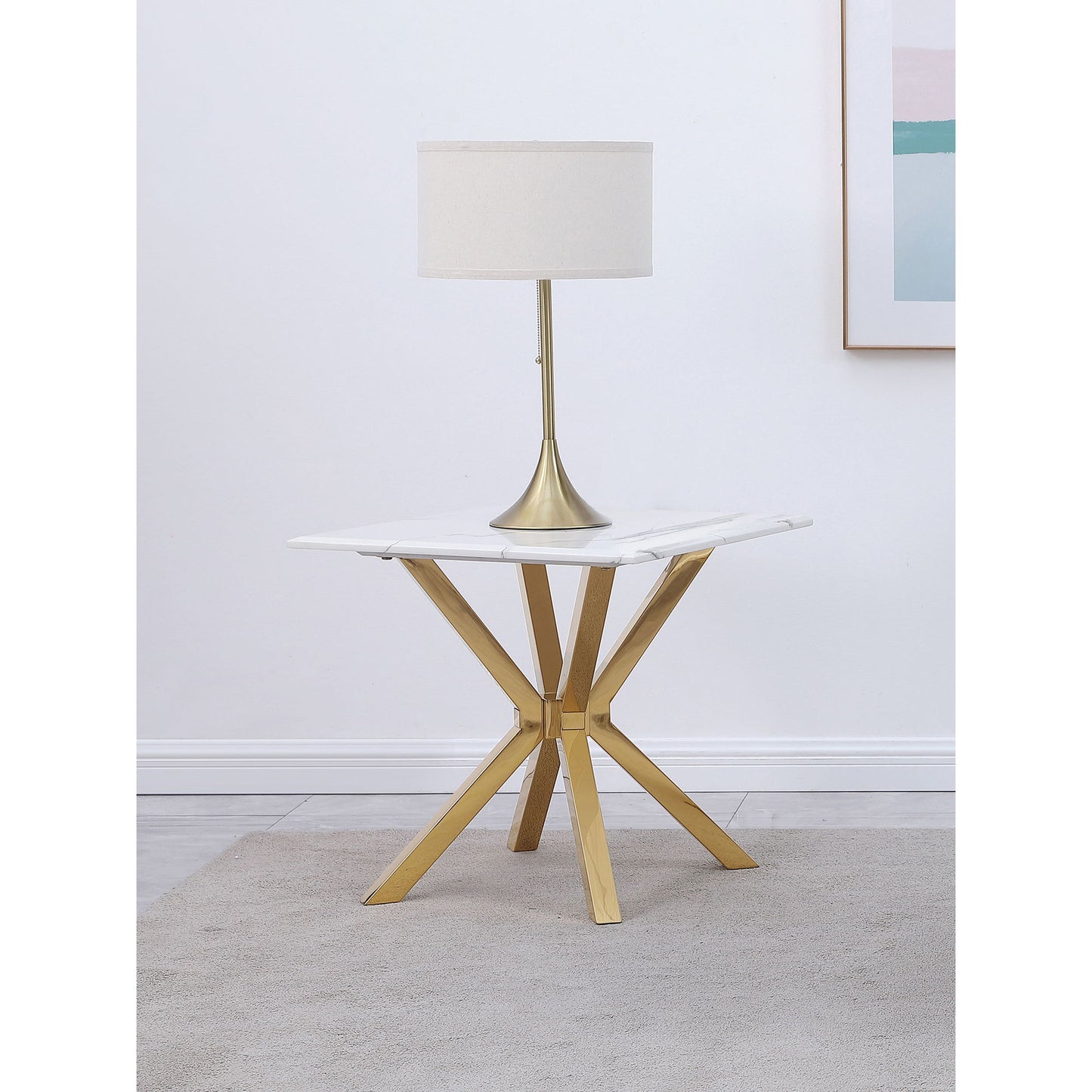 Kensington - End Table - Gold
