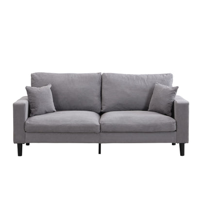 Modern Upholstered 3 Seat Sofa, High Resilience