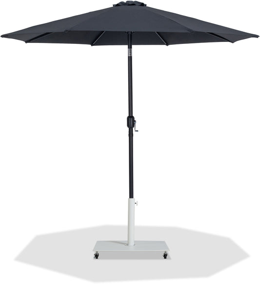 Fiji - Aluminum Patio Umbrella With Square White And Black Base