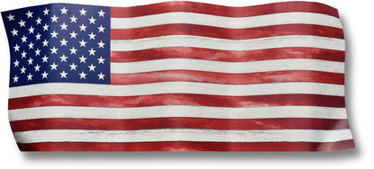 Patriotic Waves - 16" x 39" Framed Wall Art