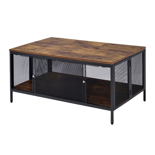 Winam - Coffee Table - Antique Oak & Black