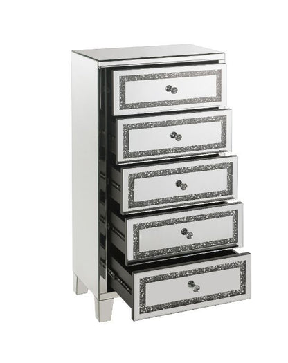 Noralie - Cabinet - Mirrored, Faux Diamonds