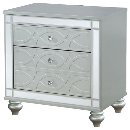 Menlo - 2 Drawer Nightstand - Gray