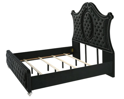 Cameo - King 5 Piece Bedroom Set - Black