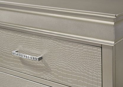 Amalia - Queen 5 Piece Bedroom Set - Silver