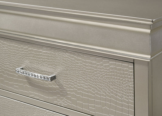 Amalia - Nightstand - Silver