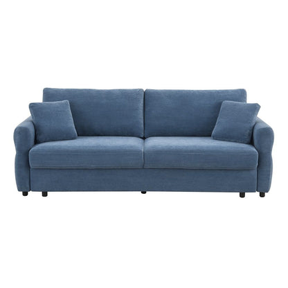 Haran - Sofa With Sleeper - Blue Fabric