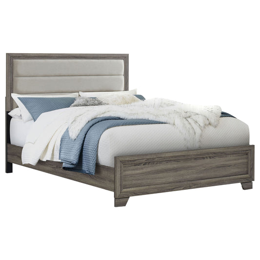 Funston - Queen Bed With Headboard - Brown Oak