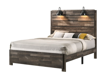 Carter - King Bed In One Box - Brown