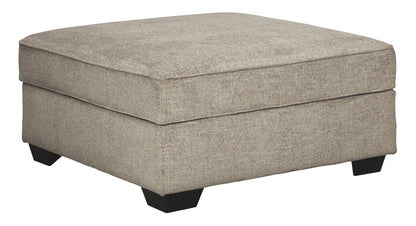 Bovarian - Ottoman With Storage - Stone