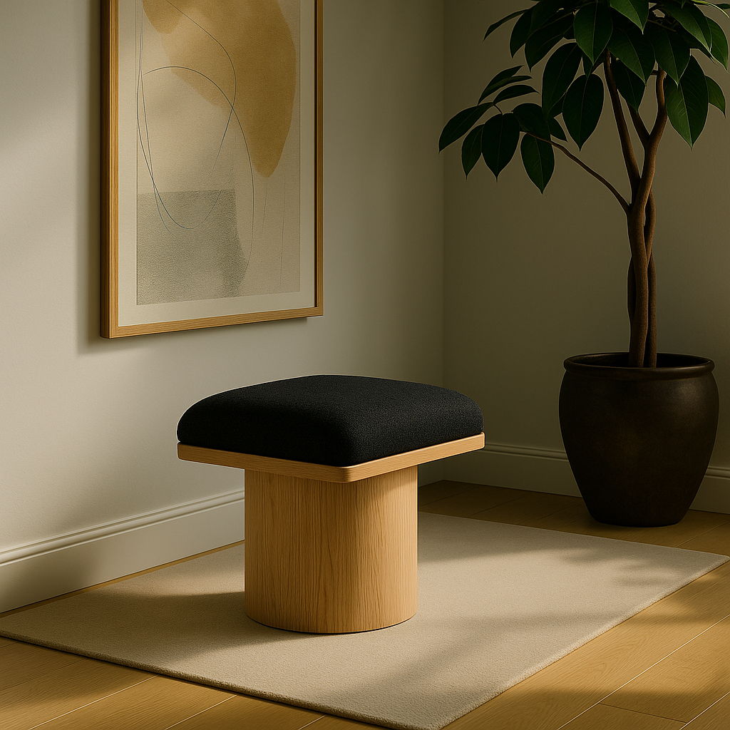Pavilion - Bench / Stool With Natural Base