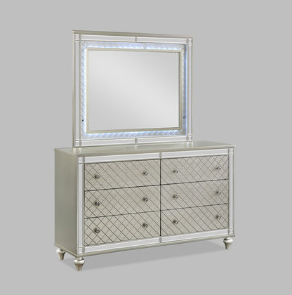 Cristian - Queen 5 Piece Bedroom Set - Champagne