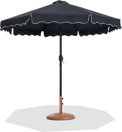 Amalfi - Patio Umbrella - Light Brown Base / Black Pole