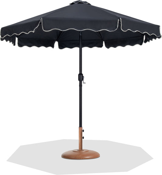 Amalfi - Patio Umbrella - Light Brown Base / Black Pole