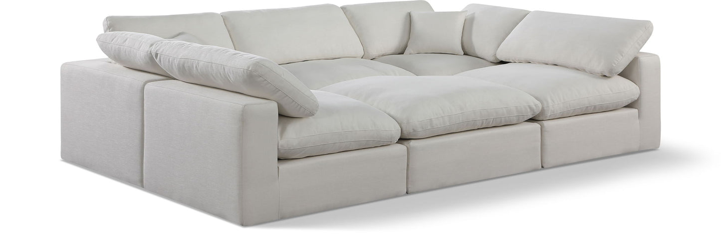 Comfy - 6 Piece Linen Sectional