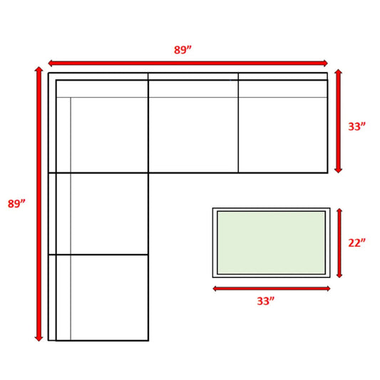 Modular 4 Person Outdoor Seating Group With Cushions - Espresso