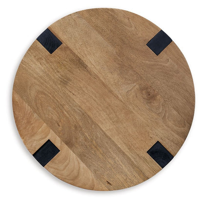 Hanneforth - Round End Table - Brown