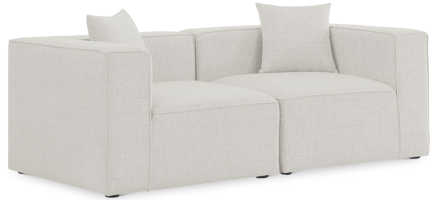 Cube - Linen Modular 2 Seat Sofa