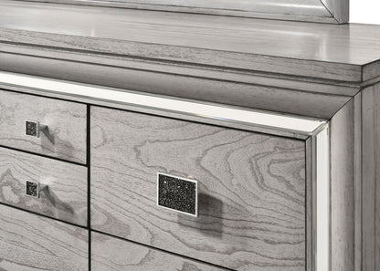 Vail - Dresser & Mirror - Gray