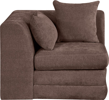 Stellar - Chenille Fabric Upholstered Modular Corner Chair