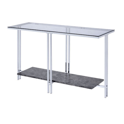 Liddell - Sofa Table - Glass & Chrome