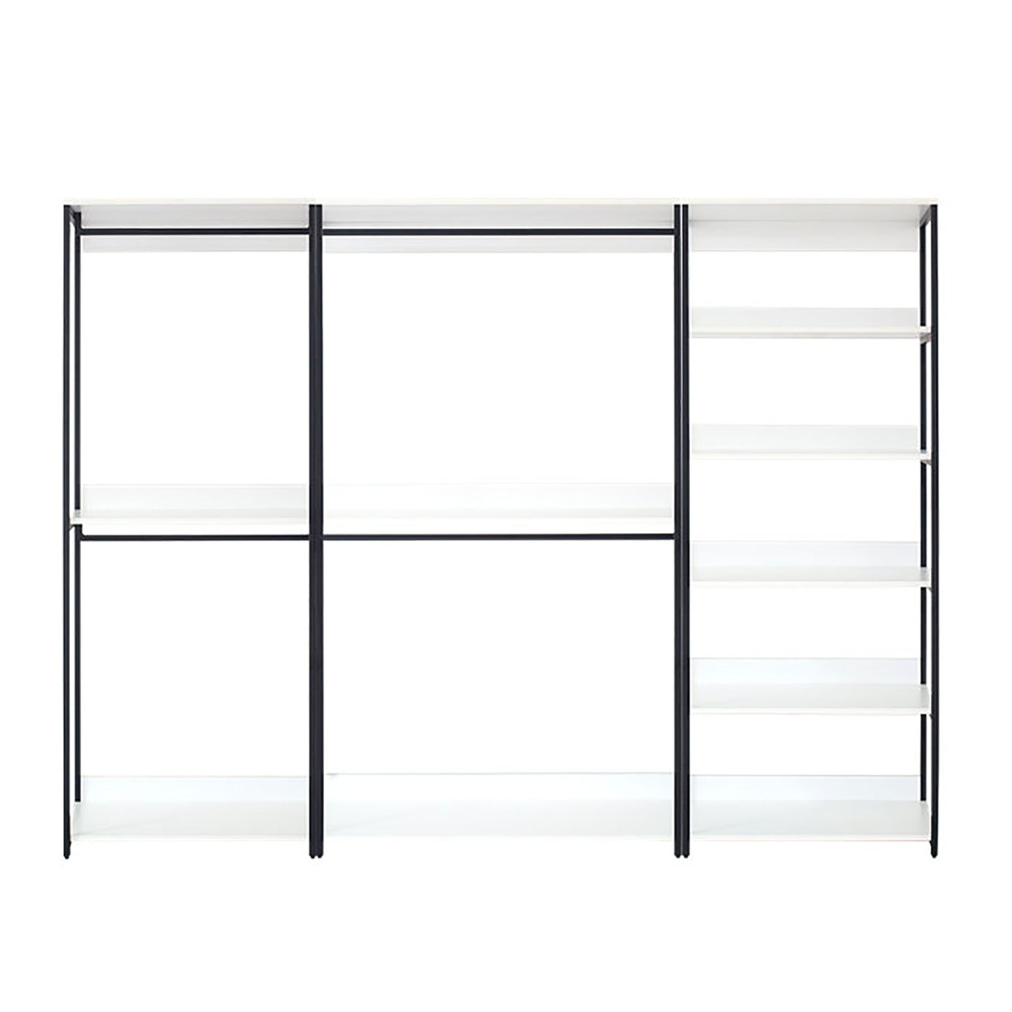 Fiona - Freestanding 3 Tower System Walk-In Closet With 7 Shelf - White
