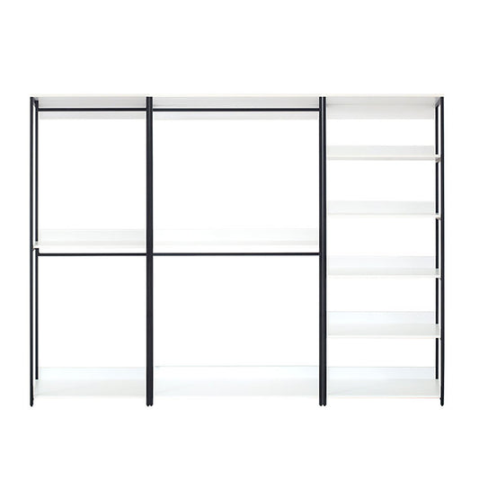 Fiona - Freestanding 3 Tower System Walk-In Closet With 7 Shelf - White