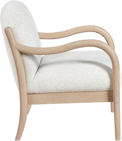 Helmsley - Performance Fabric Upholstered Accent Chair - Cream / Natural