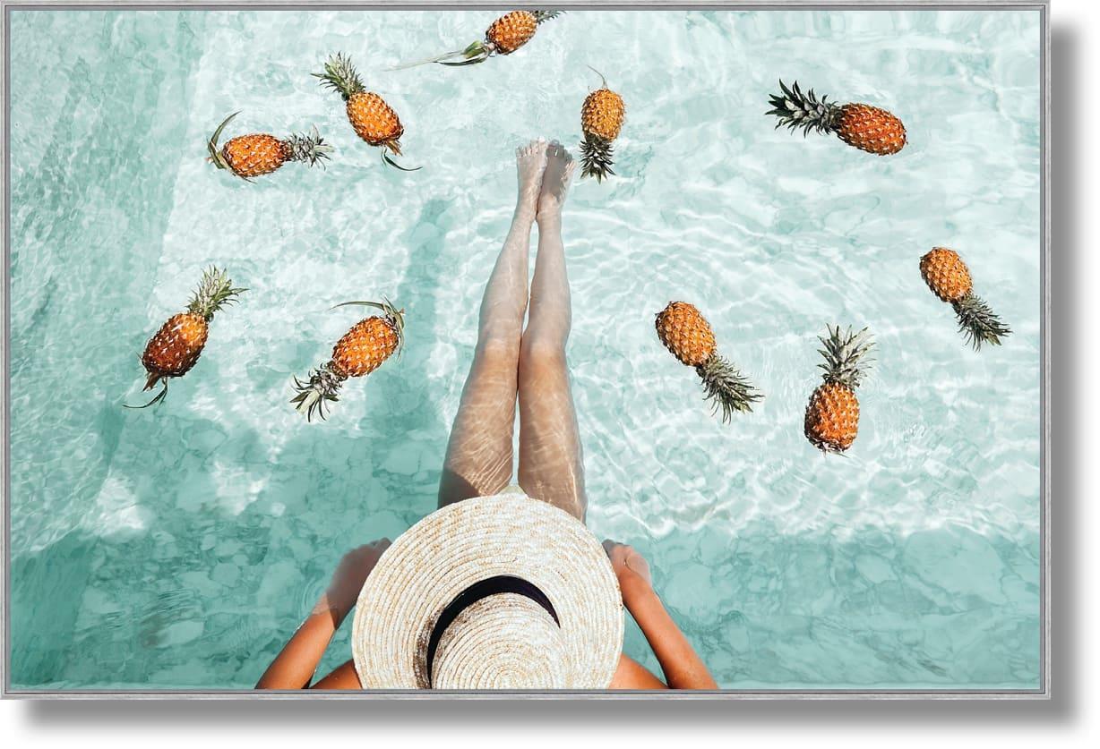 Sunlit Retreat - 32" x 47" Framed Wall Art