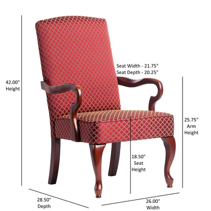 Delaney - Elegant Gooseneck Arm Chair With High Back