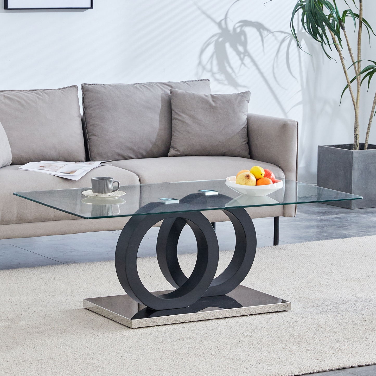 Minimalist Coffee Table - Black