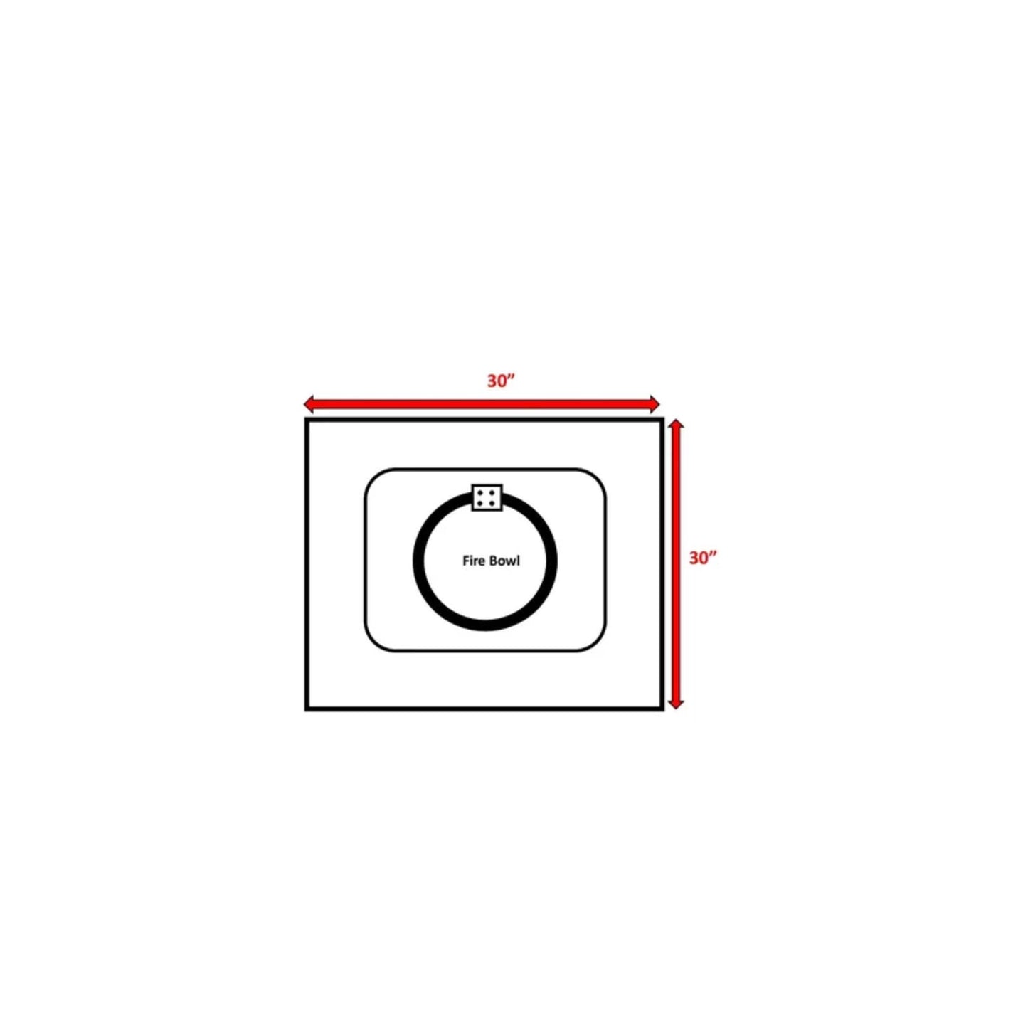 Powdercoated Fire Pit With Top