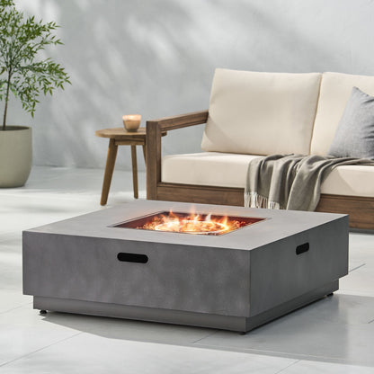 Modern Square Fire Pit With 50, 000 Btu