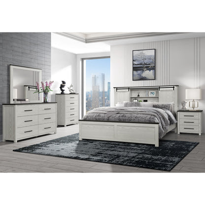 Avery - Nightstand With Top Spacious Drawers, Block Feet - Beige
