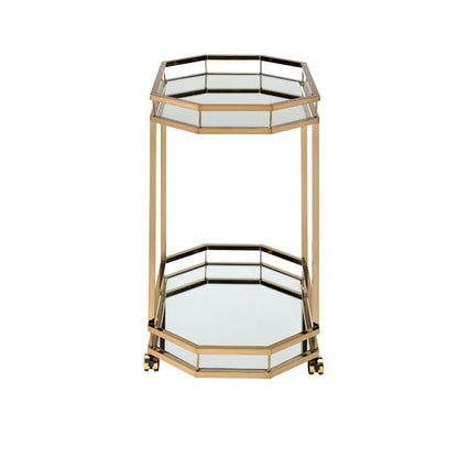 Lacole - Serving Cart - Mirrored & Champagne