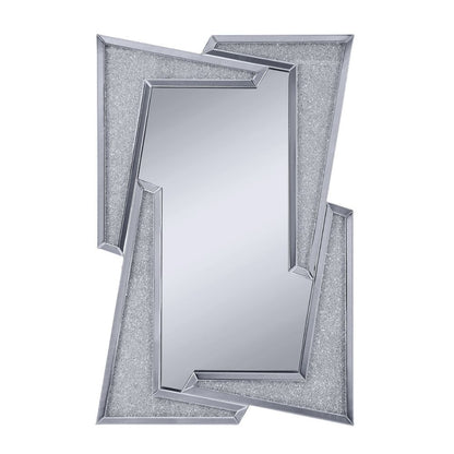 Noralie - 47" Accent Mirror - Mirrored & Faux Diamonds