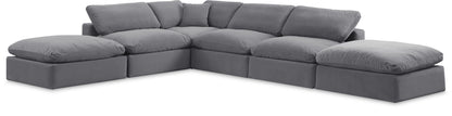 Comfy - 6 Piece Velvet Modular Sectional