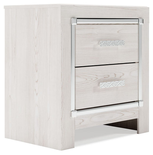 Altyra - Two Drawer Night Stand - White