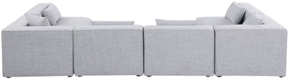 Cube - Linen 6 Piece Modular Armless Sectional