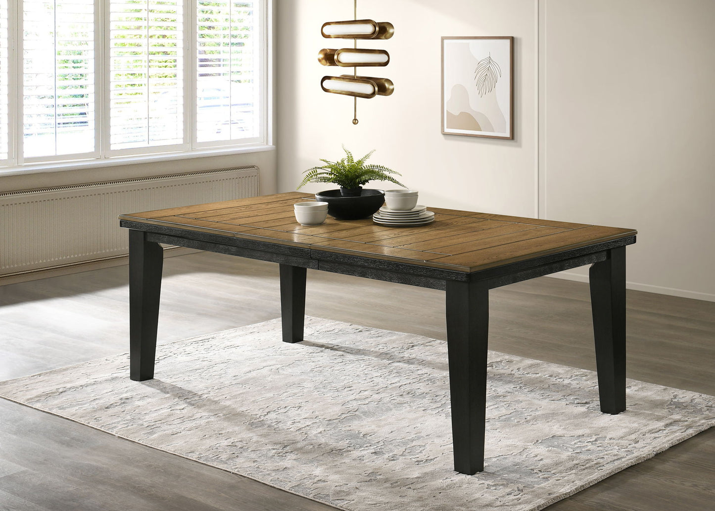Bardstown - 6 Piece Dining Room Set - Wheat / Charcoal